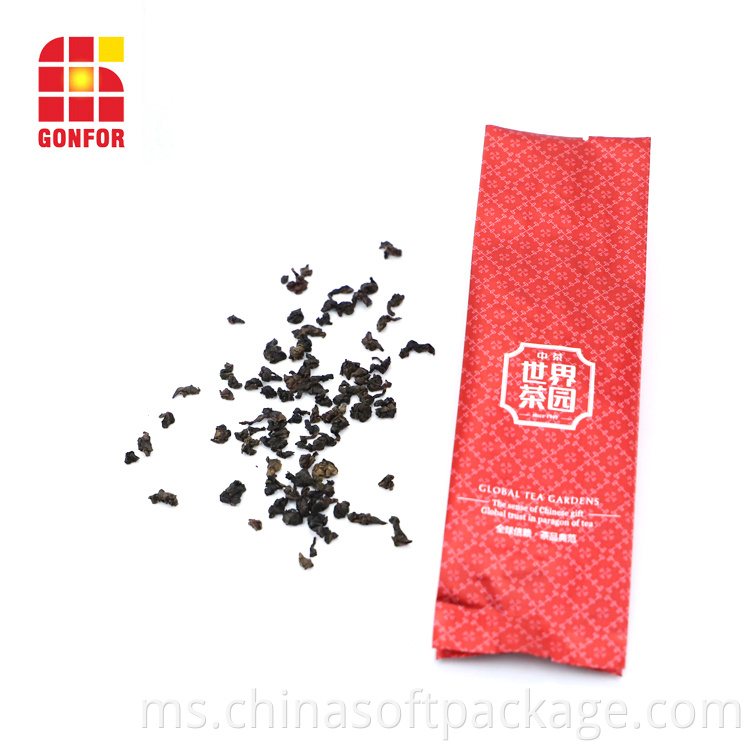 High Quality Printed Tea Bag Aluminum Side Gusset Pouch 1